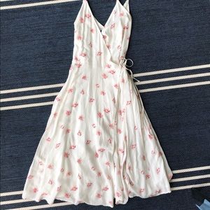 Abercrombie Floral Cami Wrap Midi Dress